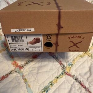 Twisted X women Purple/Bomber Driving Mocs boots size 7
